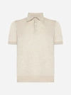 Brunello Cucinelli Cotton Polo Shirt In Beige
