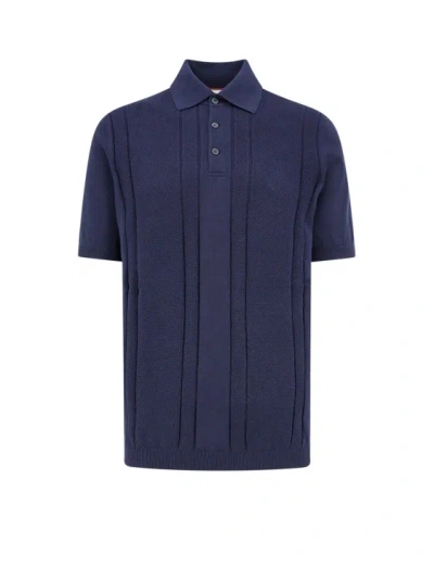 Brunello Cucinelli Cotton Polo Shirt In Blue