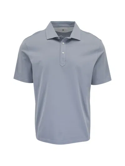 Brunello Cucinelli Cotton Polo Shirt In Blue