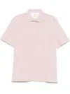 Brunello Cucinelli Men Cotton And Linen Polo Shirt With Classic Collar In Pink