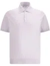 Brunello Cucinelli Cotton Polo Shirt In Pink