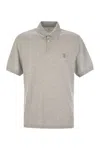 Brunello Cucinelli Cotton Polo Shirt With Printed Logo