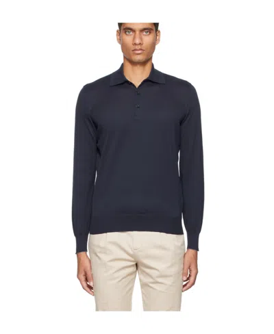 Brunello Cucinelli Cotton Polo Sweater In Black