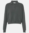 Brunello Cucinelli Poloshirt Aus Geripptem Strick In Grey