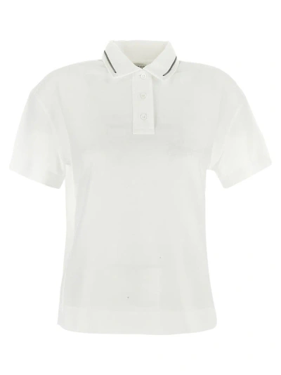 Brunello Cucinelli Cotton Polo In White