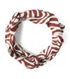 Brunello Cucinelli Cotton Poplin Printed Headband In Red