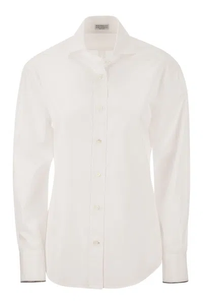 BRUNELLO CUCINELLI BRUNELLO CUCINELLI COTTON POPLIN SHIRT