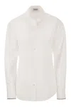 BRUNELLO CUCINELLI BRUNELLO CUCINELLI COTTON POPLIN SHIRT