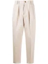 BRUNELLO CUCINELLI COTTON RELAXED FIT TROUSERS