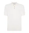 Brunello Cucinelli Cotton Rib-knit Polo Sweater In White