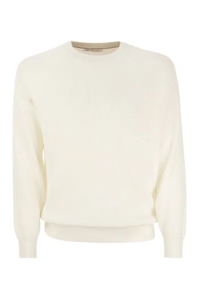 Brunello Cucinelli Cotton Sweater In Light_brown