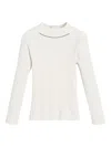 BRUNELLO CUCINELLI COTTON RIBBED TOP