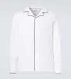Brunello Cucinelli Cotton Honeycomb Piped Shirt