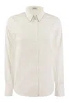 Brunello Cucinelli "shirt With Shiny In White