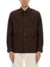 Brunello Cucinelli Men's Cotton Shirt In Black