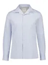 Brunello Cucinelli Long Sleeve Shirt In Blue