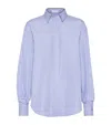 Brunello Cucinelli Long-sleeve Button-up Shirt In Blue