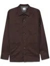 Brunello Cucinelli Men's Cotton Shirt In Brown