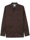 Brunello Cucinelli Men's Cotton Shirt In Brown