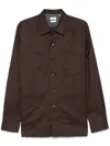 Brunello Cucinelli Men's Cotton Shirt In Brown
