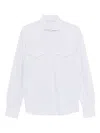 Brunello Cucinelli Men Cotton Shirt In White
