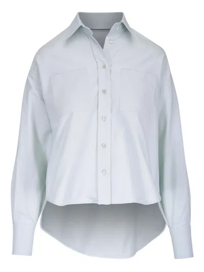 Brunello Cucinelli Cotton Shirt In Blue