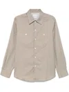 Brunello Cucinelli Cotton Shirt In Neutrals