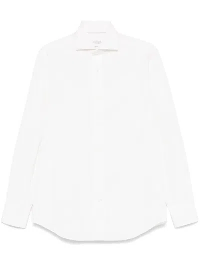 Brunello Cucinelli Cotton Shirt In Neutrals