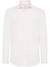 Brunello Cucinelli Cotton Shirt In Pink