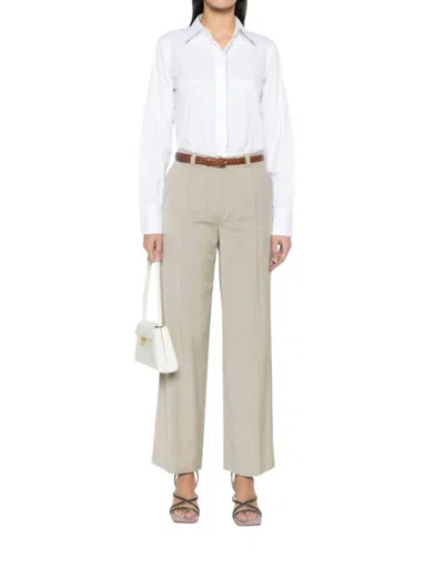 Brunello Cucinelli Cotton Shirt Top In White
