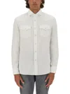 Brunello Cucinelli Men Cotton Shirt In White
