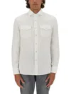 Brunello Cucinelli Men Cotton Shirt In White