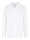 Brunello Cucinelli Jacquard Cotton Shirt In White