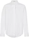 Brunello Cucinelli Cotton Shirt In White