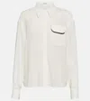Brunello Cucinelli Cotton Shirt In White