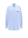 Brunello Cucinelli Women Shirt With Iconic Jewelry Detail In Blue