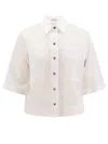 Brunello Cucinelli Cotton Shirt With Jewel Application