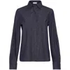 Brunello Cucinelli Cotton Grey Shirt In Blue