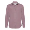 Brunello Cucinelli Gingham-pattern Shirt In Multi
