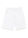 Brunello Cucinelli Beige Drawstring Shorts With Zip Pockets In White
