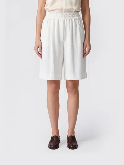 Brunello Cucinelli Cotton Shorts In White