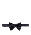 Brunello Cucinelli Cotton-silk Bow Tie In Blue