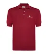 Brunello Cucinelli Slim-fit Logo-embroidered Silk And Cotton-blend Polo Shirt In Red