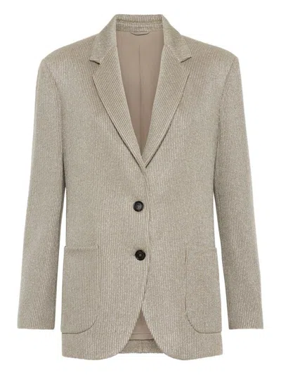 BRUNELLO CUCINELLI BRUNELLO CUCINELLI COTTON SINGLE-BREASTED JACKET