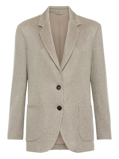 BRUNELLO CUCINELLI BRUNELLO CUCINELLI COTTON SINGLE-BREASTED JACKET