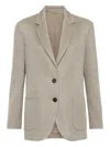 Brunello Cucinelli Women Cotton Single-breasted Jacket