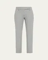 Brunello Cucinelli Cotton Slim-fit Cropped Pants In Beige