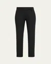 Brunello Cucinelli Cotton Slim-fit Cropped Pants In Black