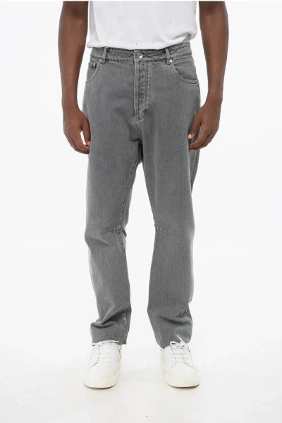Brunello Cucinelli Cotton Slim Fit Denims With Belt Loops 16cm
