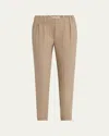 Brunello Cucinelli Cotton Slim-leg Ankle Pull-on Pants